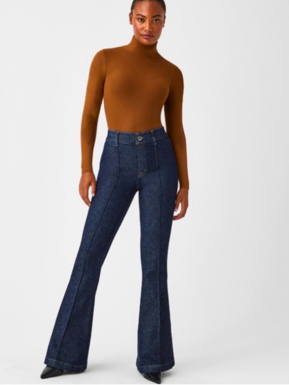 SPANX Pintuck Flare Jeans